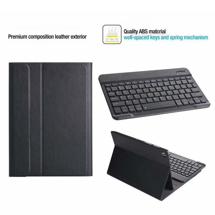 Bluetooth keyboard folio case, black ABS keys and snap-on cover