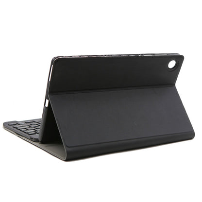 Black folio case stand supporting tablet at an angled viewing position