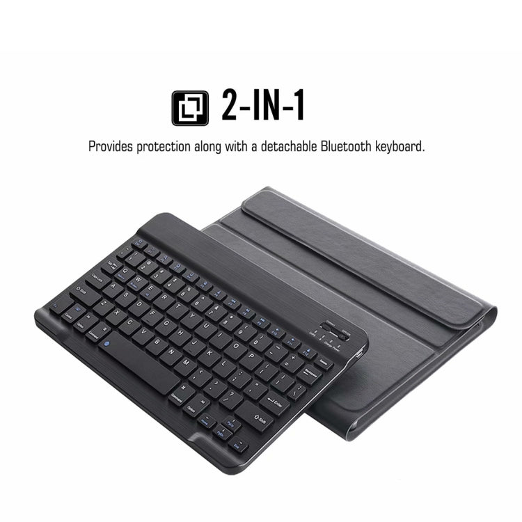 2-in-1 tablet case with detachable Bluetooth keyboard and integrated protective cover