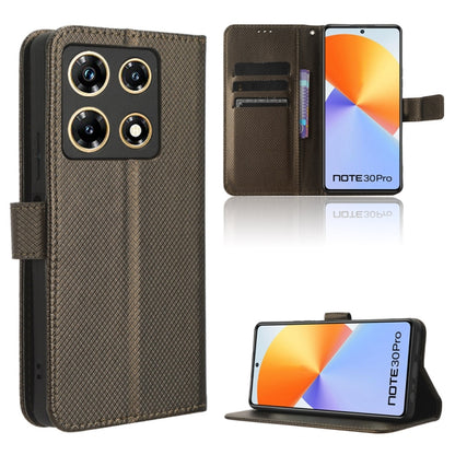 Diamond Texture Leather Phone Case, For Infinix Smart 7 Plus, For Infinix Note 30 5G, For Infinix Smart 7 HD X6516, For Infinix Note 30i, For Infinix Note 30 Pro, For Infinix Note 30 4G, For Infinix Note 30 VIP