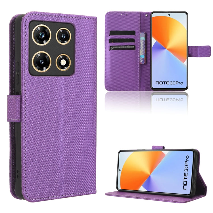 Diamond Texture Leather Phone Case, For Infinix Smart 7 Plus, For Infinix Note 30 5G, For Infinix Smart 7 HD X6516, For Infinix Note 30i, For Infinix Note 30 Pro, For Infinix Note 30 4G, For Infinix Note 30 VIP