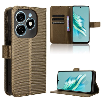 Diamond Texture Leather Phone Case, For Tecno Spark 20 Pro 4G, For Tecno Spark Go 2024, For Tecno Spark 20 4G, For Tecno Pova 5 Pro, For Tecno Pova Neo 3, For Tenco Pova 5, For Tecno Camon 20 Premier 5G, For Tecno Camon 20 Pro 5G, For Tecno Camon 20 Pro