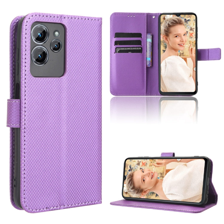 Diamond Texture Leather Phone Case, For Oukitel C33, For Oukitel C32