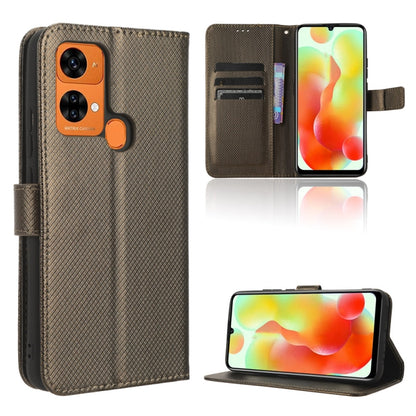 Diamond Texture Leather Phone Case, For Oukitel C33, For Oukitel C32