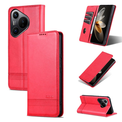 AZNS Magnetic Calf Texture Flip Leather Phone Case, For Huawei Maimang 30, For Huawei Pura 70 Pro / 70 Pro+, For Huawei Pura 70 Pro / 70 Pro+ Fine Hole, For Huawei Pura 70 Ultra, For Huawei Enjoy 70 Pro/nova 12i, For Huawei Pura 70                     ...