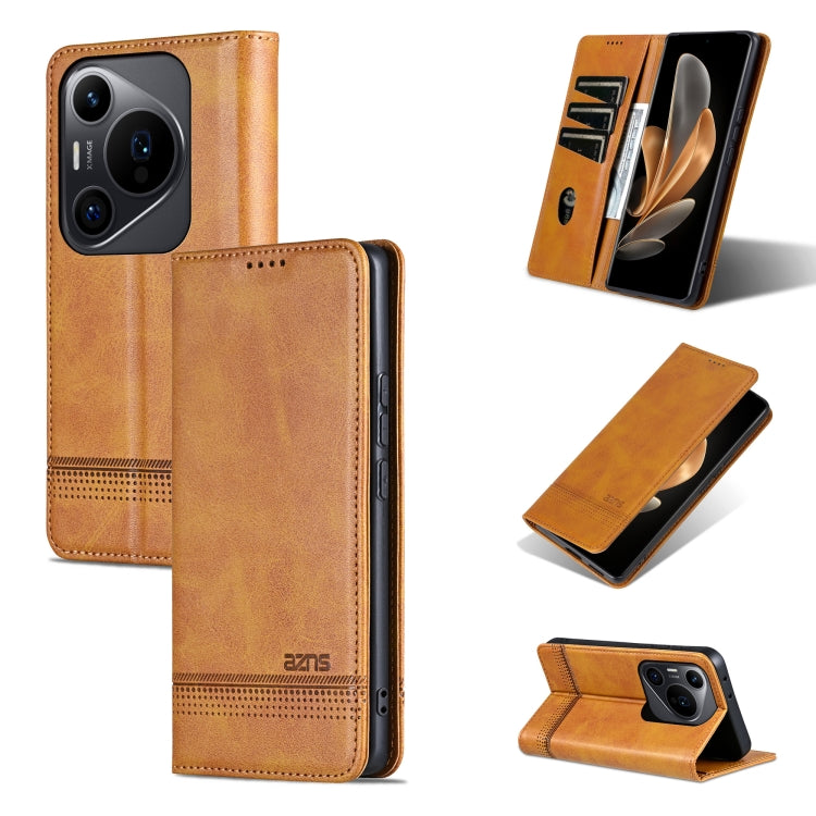 AZNS Magnetic Calf Texture Flip Leather Phone Case, For Huawei Maimang 30, For Huawei Pura 70 Pro / 70 Pro+, For Huawei Pura 70 Pro / 70 Pro+ Fine Hole, For Huawei Pura 70 Ultra, For Huawei Enjoy 70 Pro/nova 12i, For Huawei Pura 70                     ...