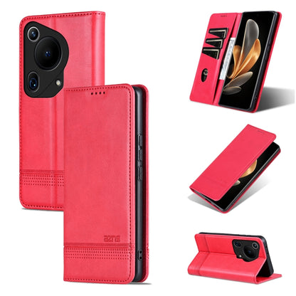AZNS Magnetic Calf Texture Flip Leather Phone Case, For Huawei Maimang 30, For Huawei Pura 70 Pro / 70 Pro+, For Huawei Pura 70 Pro / 70 Pro+ Fine Hole, For Huawei Pura 70 Ultra, For Huawei Enjoy 70 Pro/nova 12i, For Huawei Pura 70                     ...