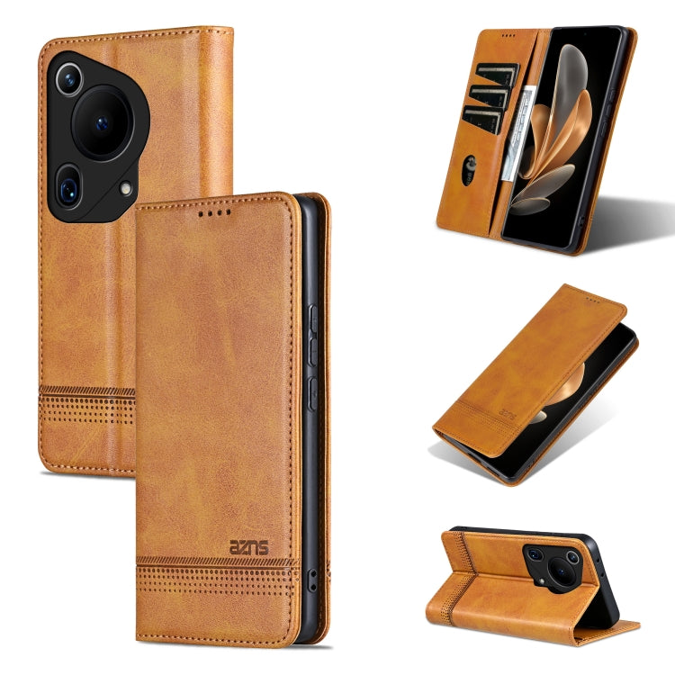 AZNS Magnetic Calf Texture Flip Leather Phone Case, For Huawei Maimang 30, For Huawei Pura 70 Pro / 70 Pro+, For Huawei Pura 70 Pro / 70 Pro+ Fine Hole, For Huawei Pura 70 Ultra, For Huawei Enjoy 70 Pro/nova 12i, For Huawei Pura 70                     ...