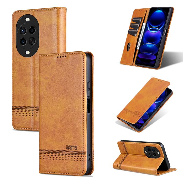 AZNS Magnetic Calf Texture Flip Leather Phone Case, For Huawei Nova 16 SE 5G, For Huawei Mate 80 Pro Max, For Huawei Mate 80 / 80 Pro, For Huawei Maimang 40 5G, For Huawei Pura 80 Ultra 5G, For Huawei Pura 80 Pro+ 5G, For Huawei Pura 80 Pro 5G         ...