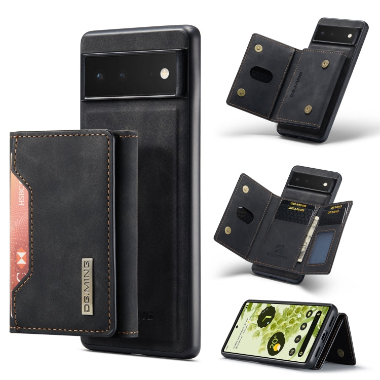 Black folio phone case with multi card slots and magnetic flip closure