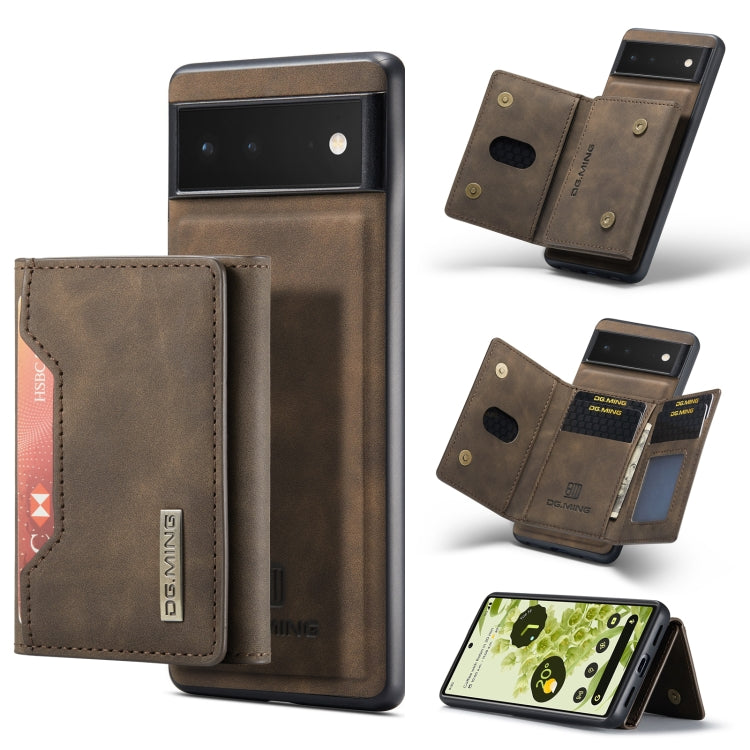 Dark taupe folio phone case with multi card slots and magnetic flip closure