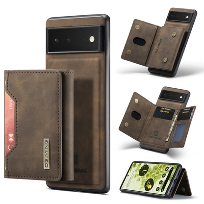 Dark taupe folio phone case with multi card slots and magnetic flip closure
