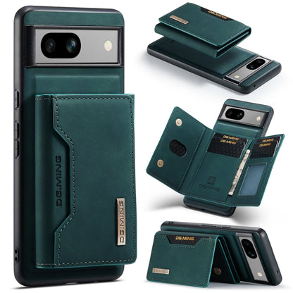 Green leather-style folio phone case, 3-fold design with card holder pocket