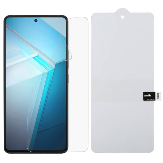 Full-screen hydrogel phone screen protector, clear transparent film with rounded edges