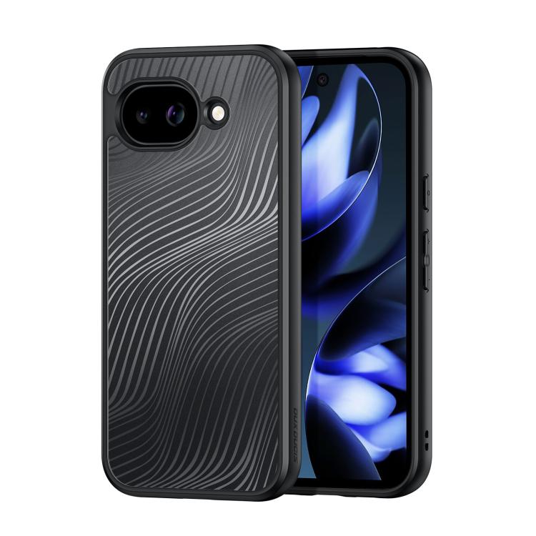 DUX DUCIS Aimo textured black phone case with wave pattern and camera cutout