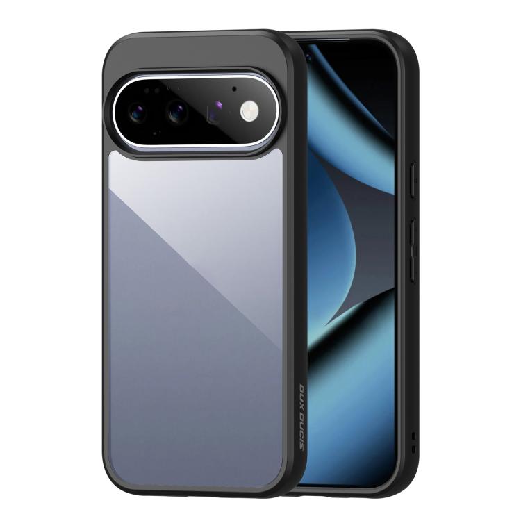 DUX DUCIS Aimo frosted phone case with black TPU bumper and camera cutout