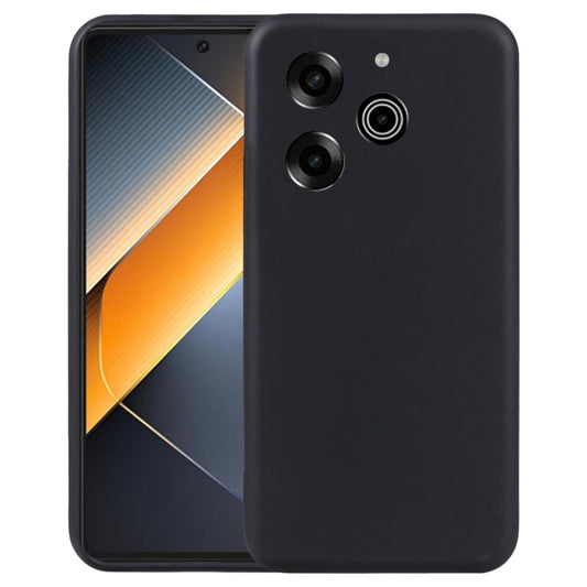 Black TPU phone case with camera and button cutouts, slim protective cover