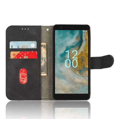 Black magnetic flip leather phone case with open cover and card holder