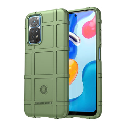 Green rugged TPU phone case with raised camera and screen-edge protection