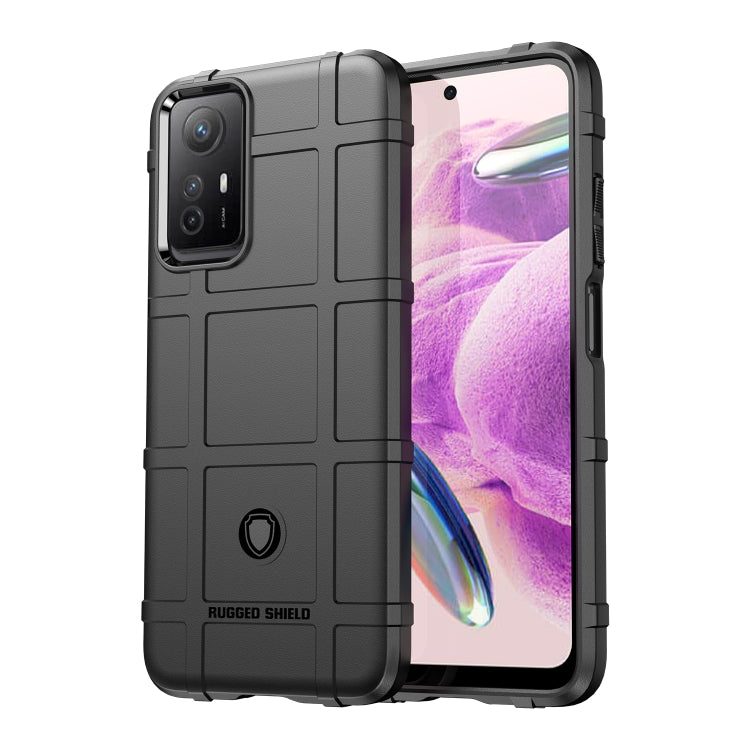 Black rugged TPU phone case with raised camera bezel and grippy side grips