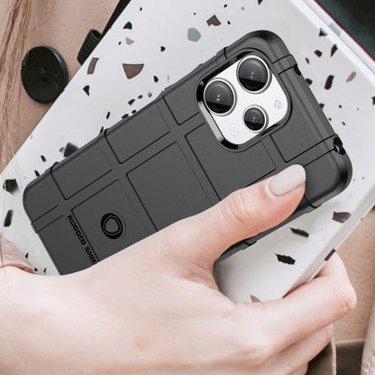 Blue rugged TPU phone case with textured grip and camera cutout