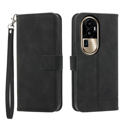 Black folio phone case with PU leather look, TPU shell, card holder, wrist strap.