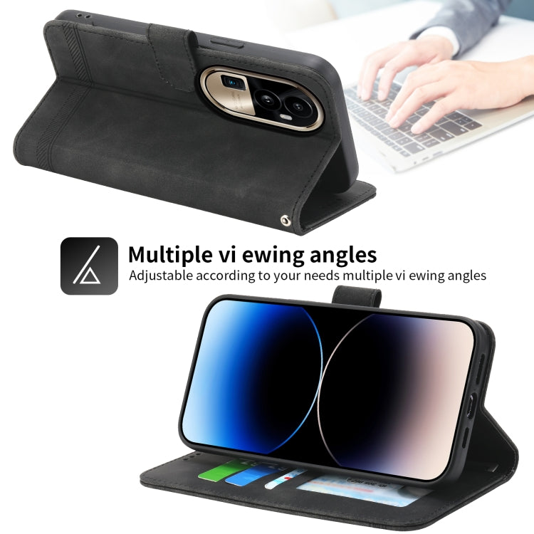 Black folio phone case with stand-up flap and TPU phone protection shell.