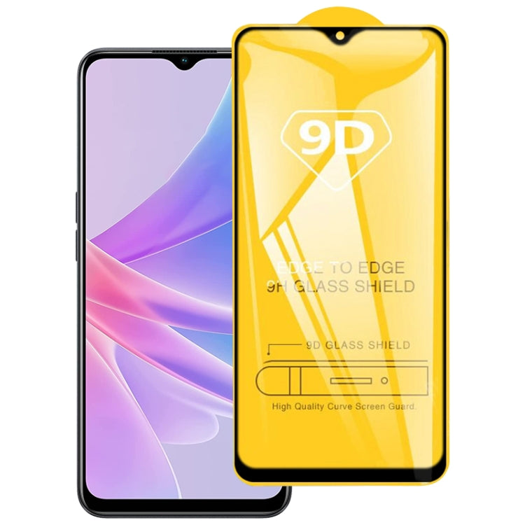 9D full-glue tempered glass screen protector for curved phone display, clear