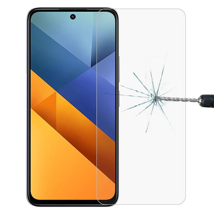 2.5D tempered glass screen protector on phone display, crack test shown