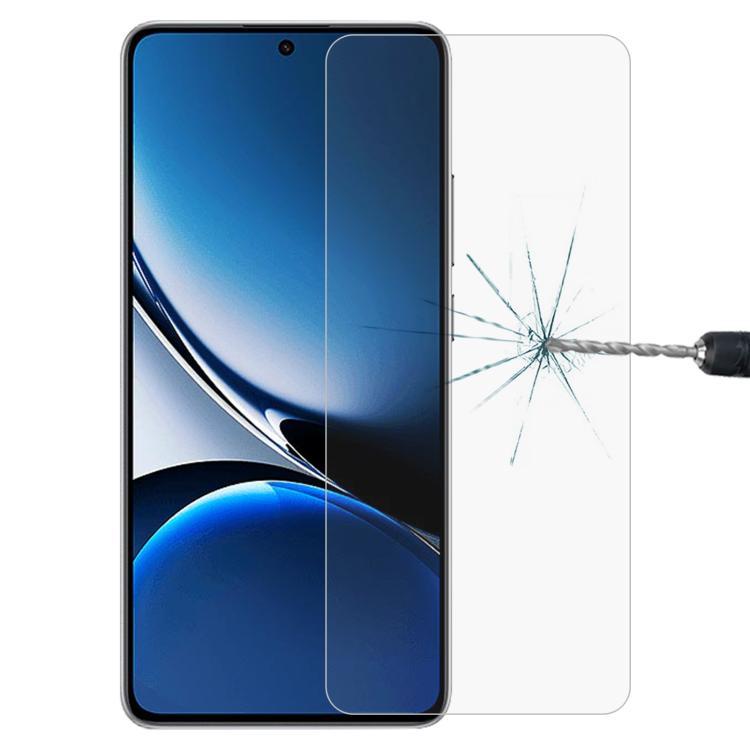 Tempered glass screen protector film for smartphone, clear with rounded edges