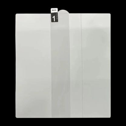 Transparent hydrogel screen protector sheets with fold crease for a folding screen
