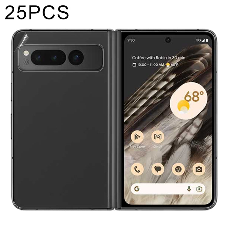 25-pack hydrogel back screen protector films for Pixel Fold, full coverage