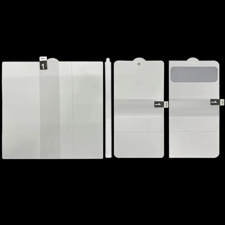 Set of three hydrogel film protectors for Pixel Fold front, back, and inner screen