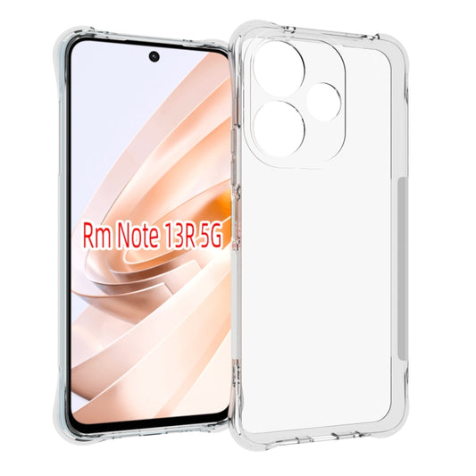 Shockproof TPU phone case, transparent dual-layer cover with camera cutout