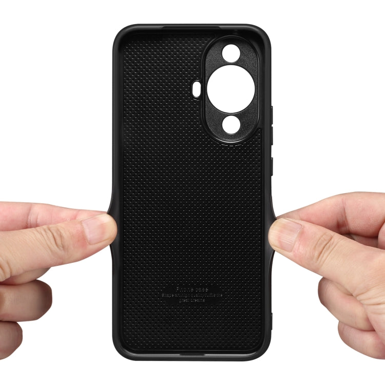 Denior PU phone case with textured black back and camera/flash cutouts