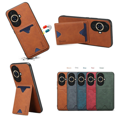 Denior PU card-slot phone cases in multiple colors, including brown and green