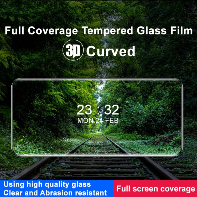 Curved tempered glass screen protector covering smartphone screen, transparent