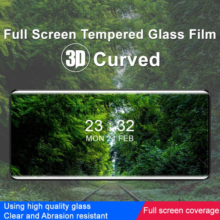 Curved tempered glass screen protector film covering a smartphone display