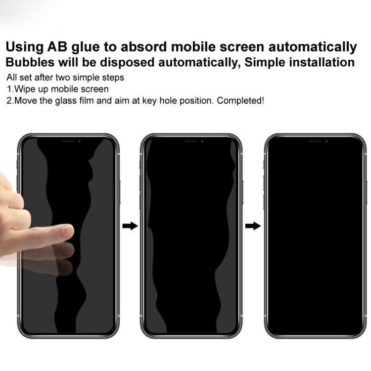 Tempered glass screen protector alignment steps on smartphone display