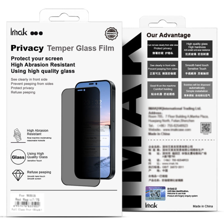 Retail box for privacy tempered glass screen protector, full-screen coverage