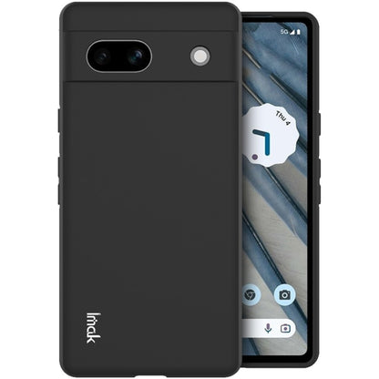 Black frosted TPU phone case with camera cutout and fingerprint button