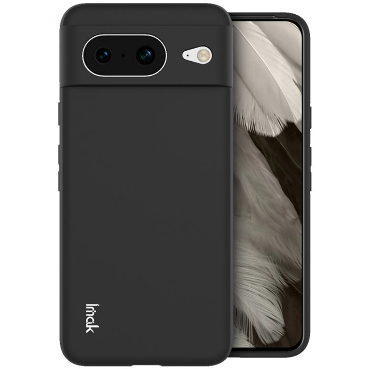 Black frosted TPU phone case with dual camera cutout and fingerprint opening