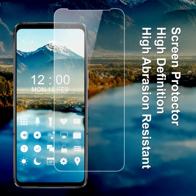 Clear soft screen protector film applied to smartphone front display