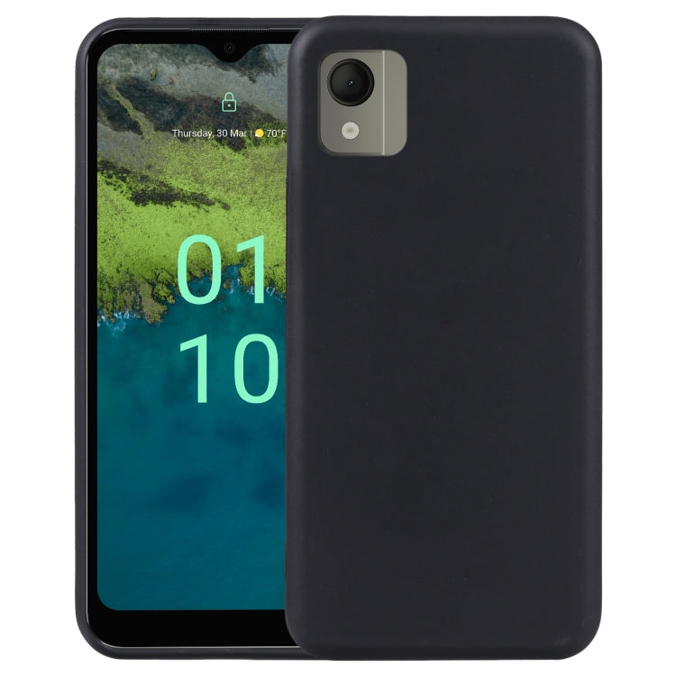 Black TPU phone case with single camera cutout and raised bezel edges