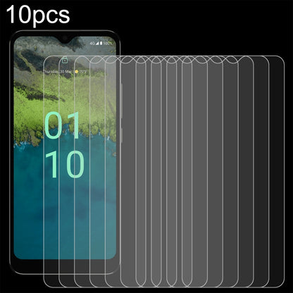 Set of 10 tempered glass screen protectors for smartphone screens