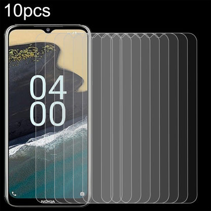 10-pack tempered glass screen protectors fitted on a phone screen