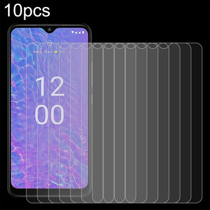 10-pack tempered glass screen protectors fitted on a phone screen