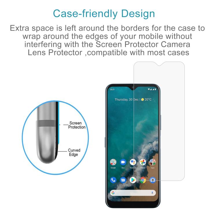 Tempered glass screen protector set with case-friendly 2.5D curved design