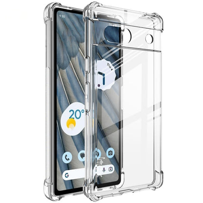 Clear TPU phone case with screen cutout, camera opening, shockproof bumper
