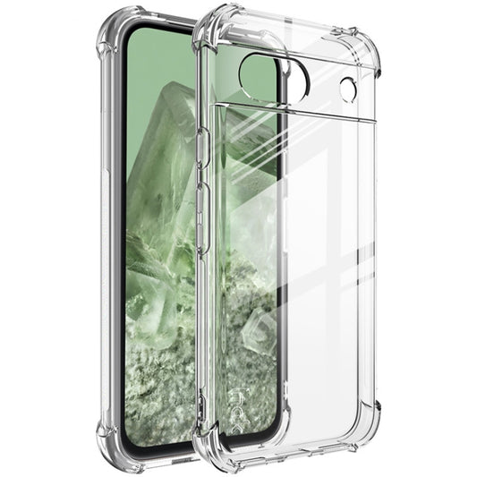 Transparent shockproof TPU phone case with raised edges and airbag corner protection